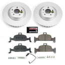 PowerStop Genuine Geomet Coated Rotor and Carbon-Fiber Ceramic Brake Pad Kit