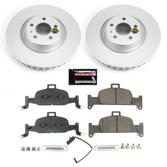 PowerStop Genuine Geomet Coated Rotor and Carbon-Fiber Ceramic Brake Pad Kit