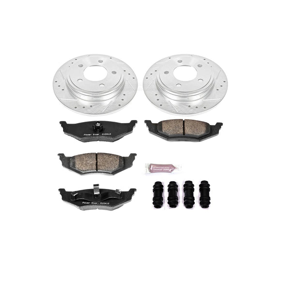 PowerStop Z23 Daily Driver Carbon-Fiber Ceramic Brake Pad and Drilled & Slotted