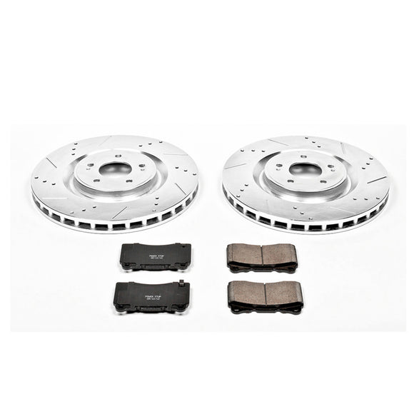 PowerStop Z23 Daily Driver Carbon-Fiber Ceramic Brake Pad and Drilled & Slotted