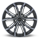 18x8 RTX Black Widow Black Machined Grey 5x120 ET35 wheel/rim-6