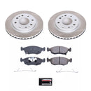 PowerStop Semi-Coated Rotor and Low-Dust Ceramic Brake Pad Kit