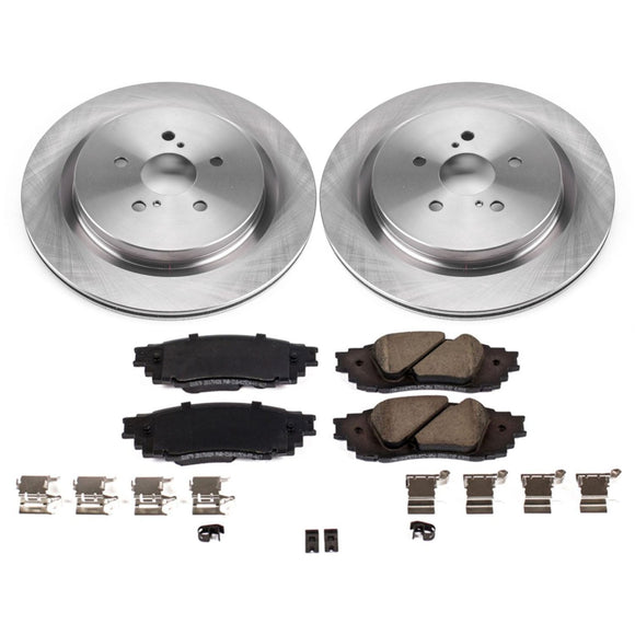 PowerStop OE Stock Replacement Low-Dust Ceramic Brake Pad and Rotor Kit
