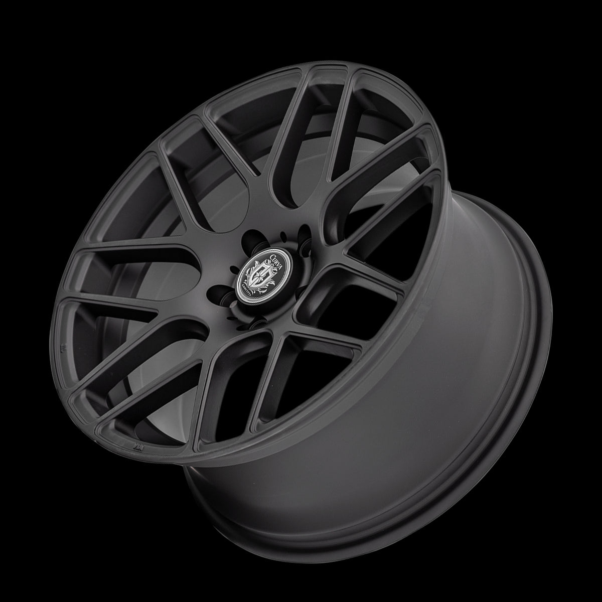 19x9.5 Curva C7 Matte Black 5x120 ET40 wheel/rim