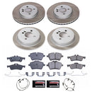 PowerStop Semi-Coated Rotor and Low-Dust Ceramic Brake Pad Kit