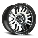 18x9.5 Vision 409 Inferno Gloss Blk Machined 5x5 (5x127) ET-18 wheel/rim