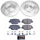 PowerStop Z23 Daily Driver Carbon-Fiber Ceramic Brake Pad and Drilled & Slotted