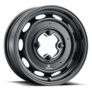 15x5.5 Mobelwagen 430B Interceptor Satin Black 4x130 ET20 CB85.85 Wheel