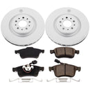PowerStop Genuine Geomet Coated Rotor and Low-Dust Ceramic Brake Pad Kit