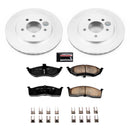 PowerStop Genuine Geomet Coated Rotor and Low-Dust Ceramic Brake Pad Kit