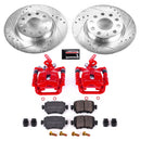 PowerStop Z23 Daily Driver Carbon-Fiber Ceramic Pads Drilled & Slotted Rotor & C