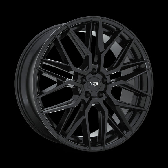 9x20 Niche Wheels M224 Gamma Gloss Black Wheel 5x114.3 ET35 CB72.56