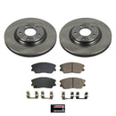PowerStop OE Stock Replacement Low-Dust Ceramic Brake Pad and Rotor Kit