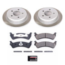 PowerStop Semi-Coated Rotor and Low-Dust Ceramic Brake Pad Kit