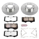 PowerStop Z36 Carbon-Fiber Ceramic Brake Pad with Drilled and Slotted Rotor Kit