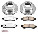 PowerStop Z36 Carbon-Fiber Ceramic Brake Pad with Drilled and Slotted Rotor Kit