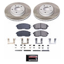 PowerStop Semi-Coated Rotor and Low-Dust Ceramic Brake Pad Kit