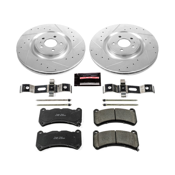 PowerStop Z23 Daily Driver Carbon-Fiber Ceramic Brake Pad and Drilled & Slotted