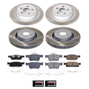 PowerStop Semi-Coated Rotor and Low-Dust Ceramic Brake Pad Kit