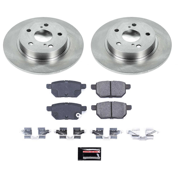 PowerStop OE Stock Replacement Low-Dust Ceramic Brake Pad and Rotor Kit