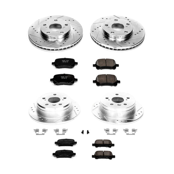 PowerStop Z23 Daily Driver Carbon-Fiber Ceramic Brake Pad and Drilled & Slotted