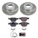 PowerStop Semi-Coated Rotor and Low-Dust Ceramic Brake Pad Kit