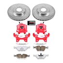PowerStop Z26 Street Performance Ceramic Brake Pad, Drilled Slotted Rotor, and C