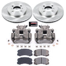 PowerStop OE Stock Replacement Low-Dust Ceramic Brake Pad, Rotor and Caliper Kit