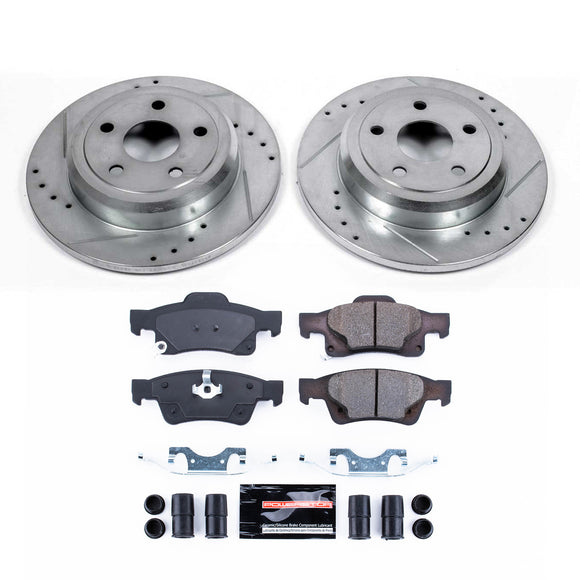 PowerStop Z23 Daily Driver Carbon-Fiber Ceramic Brake Pad and Drilled & Slotted
