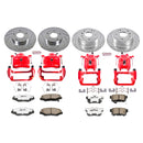PowerStop Z26 Street Performance Ceramic Brake Pad, Drilled Slotted Rotor, and C