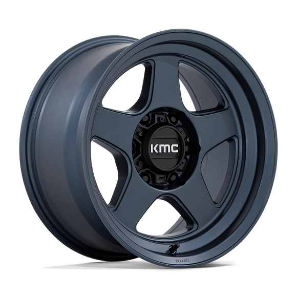 17X8.5 KMC KM728 Lobo Metallic Blue 6X135 ET-10 Wheel Rim