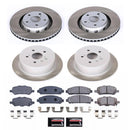 PowerStop Semi-Coated Rotor and Low-Dust Ceramic Brake Pad Kit