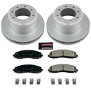 PowerStop Genuine Geomet Coated Rotor and Low-Dust Ceramic Brake Pad Kit