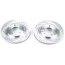 PowerStop Evolution Drilled Slotted Rotors Pair Front For Oldsmobile Cutlass