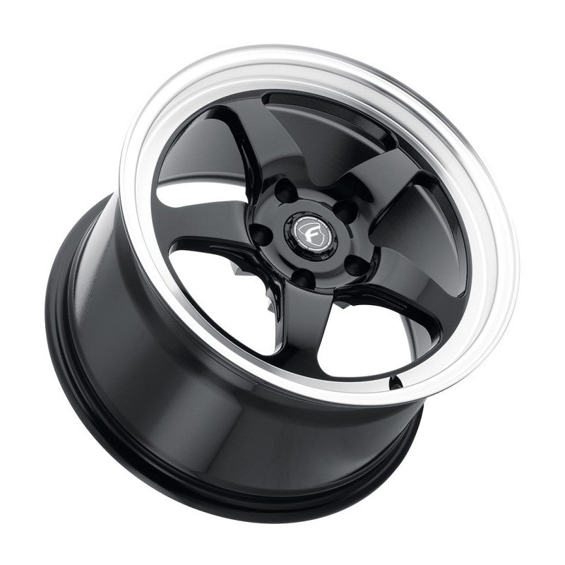 18x10 Forgestar D5 Drag Black Machined 5x120.65 5x4.75 ET25 Wheel Rim