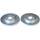 PowerStop Evolution Drilled Slotted Rotors Pair Front For Mercedes-Benz CLA250