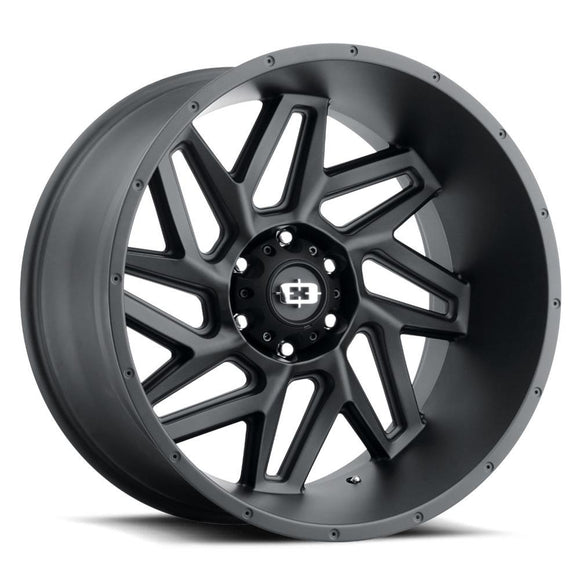 22x10 Vision 361 Spyder Satin Black Wheel 5x127 ET-19 CB78.1