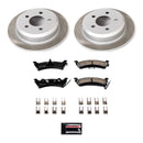 PowerStop Semi-Coated Rotor and Low-Dust Ceramic Brake Pad Kit