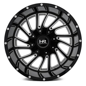 22x10 Hardrock Overdrive Gloss Black Milled 5x127/139.7 ET-25 wheel/rim