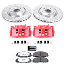 PowerStop Z36 Truck and SUV Ceramic Brake Pad, Drilled & Slotted Rotor, and Cali