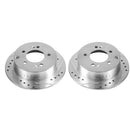 PowerStop Evolution Drilled Slotted Rotors Pair Rear For Kia Forte