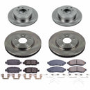 PowerStop OE Stock Replacement Low-Dust Ceramic Brake Pad and Rotor Kit
