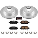 PowerStop Genuine Geomet Coated Rotor and Low-Dust Ceramic Brake Pad Kit