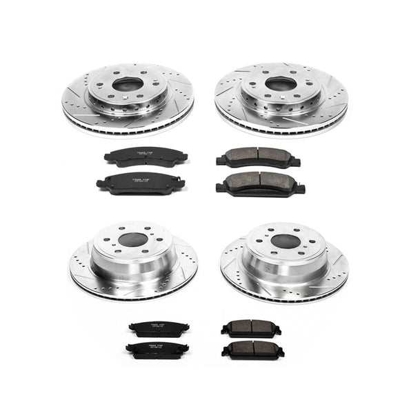 PowerStop Z23 Daily Driver Carbon-Fiber Ceramic Brake Pad and Drilled & Slotted