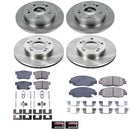 PowerStop OE Stock Replacement Low-Dust Ceramic Brake Pad and Rotor Kit