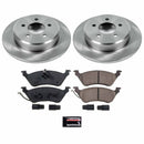 PowerStop OE Stock Replacement Low-Dust Ceramic Brake Pad and Rotor Kit