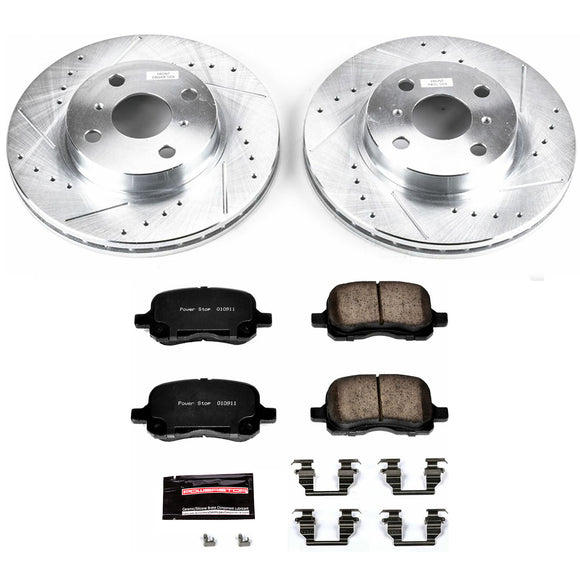 PowerStop Z23 Daily Driver Carbon-Fiber Ceramic Brake Pad and Drilled & Slotted