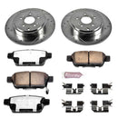 PowerStop Z36 Carbon-Fiber Ceramic Brake Pad with Drilled and Slotted Rotor Kit