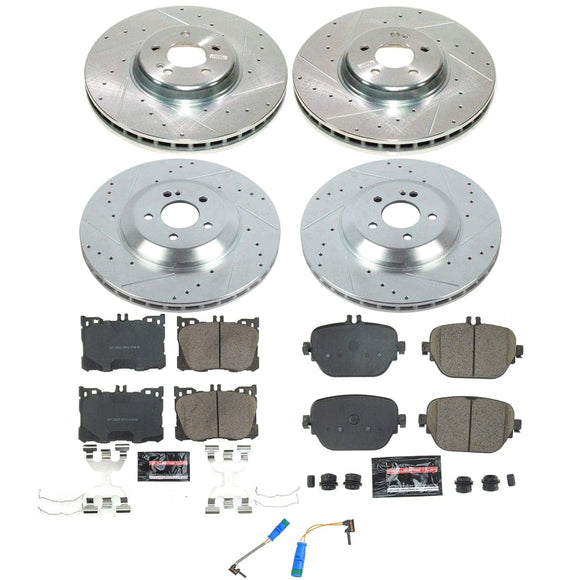 Z23 Daily Driver Carbon-Fiber Ceramic Brake Pad and Drilled & Slotted Rotor Kit