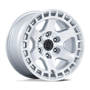 17x8.5 Black Rhino BR022 Bahari Gloss Silver W/ Machined Face 5x127 ET-10 Wheel